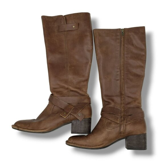 UGG Bandara Tall Boots Womens 9.5 Brown Leather 1095056 - Picture 6 of 8